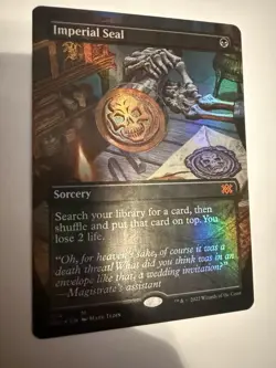 Imperial Seal - MTG - Foil - Double Masters - Boarderless - Image 1