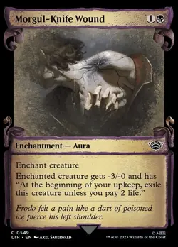 Morgul-Knife Wound Foil The Lord of the Rings: Tales of Middle-earth 549 NM MTG - Image 1