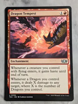 Dragon Tempest | MTG TDC | Enchantment Haste Burn Dragon Tribal Commander | NM - Image 1