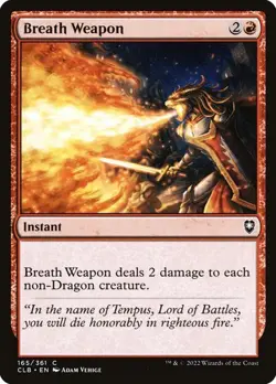 MTG Battle For Baldur's Gate Breath Weapon x1 Red Instant NM/M - Image 1