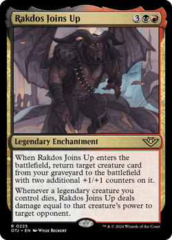 x1 Rakdos Joins Up OTJ MTG 225 RARE M/NM 1x - Image 1