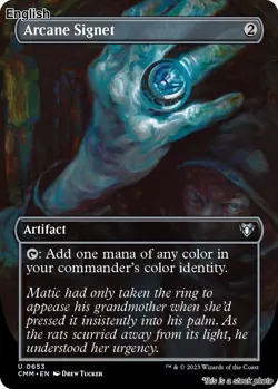 Arcane Signet (Borderless) EN [CMM - 653] - NM TCG MTG - Image 1