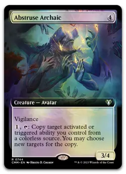 Abstruse Archaic (Extended Art) #744 (Foil) (NM) Commander Masters CMM Magic MTG - Image 1