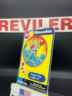 Hitmonchan #107 Pokemon The First Movie Promo Card PokeTrivia - HP - Image 3