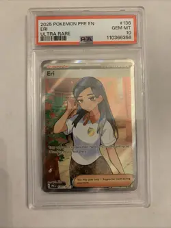 2025 POKEMON PRE EN-PRISMATIC EVOLUTIONS ULTRA RARE #136 ERI PSA 10 - Image 1