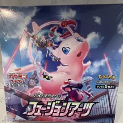 Pokemon TCG Fusion Arts Japanese Booster Box 2021 Sealed Mew 1 Box - Image 1