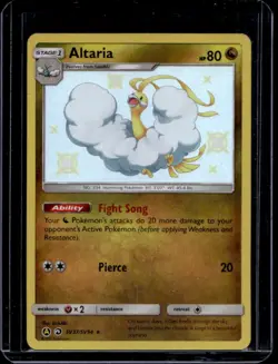 2019 Pokemon SM Hidden Fates Altaria Shiny Vault #SV37/SV94 - Image 1