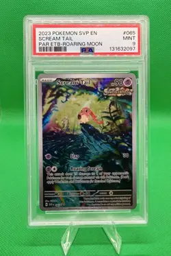 PSA 9 Scream Tail 065 SVP Promo 2023 Pokemon Paradox Rift Roaring Moon ETB - Image 1
