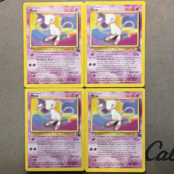 Pokemon TCG Mew Promo 8 Black Star Promos Wizards 1999 English Lot of 4 - Image 1