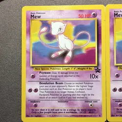 Pokemon TCG Mew Promo 8 Black Star Promos Wizards 1999 English Lot of 4 - Image 2