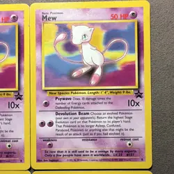 Pokemon TCG Mew Promo 8 Black Star Promos Wizards 1999 English Lot of 4 - Image 3