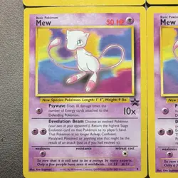 Pokemon TCG Mew Promo 8 Black Star Promos Wizards 1999 English Lot of 4 - Image 4