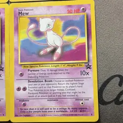 Pokemon TCG Mew Promo 8 Black Star Promos Wizards 1999 English Lot of 4 - Image 5