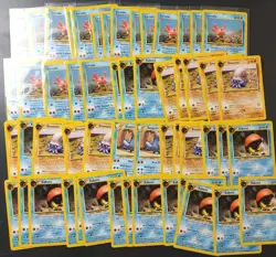 (~LP) Pokemon Yuka Morii Card Lot 50+ Neo Discovery (Kabuto, Omanyte, Corsola) - Image 1