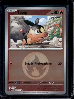 2026 Pokemon Ascended Heroes Tepig Energy Reverse Holo Common #029/217 - Image 1