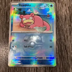 Slowpoke 018/131 Prismatic Evolutions Master Ball Pattern Pokemon 2025 - Image 1