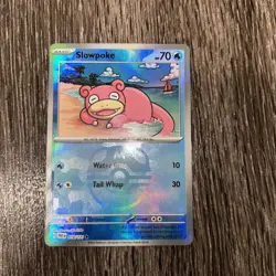 Slowpoke 018/131 Prismatic Evolutions Master Ball Pattern Pokemon 2025 - Image 3
