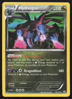 Hydreigon #97 Dragons Exalted Pokemon Card - Image 1