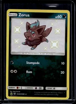 2019 Pokemon SM Hidden Fates Zorua Shiny Vault #SV25/SV94 - Image 1