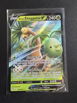 Pokemon TCG Pokemon Alolan Exeggutor V Ultra Rare Holo - Image 1