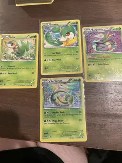 Pokemon 4-card Lot Serperior Servine Snivy Radiant Collection RC1,2,3 & Bla/whi - Image 1