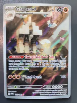 Pokemon TCG Garganacl Paradox Rift Illustration Rare Card 202/182 - Image 1