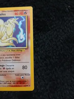 Pokemon TCG NINETALES 12/102 HOLO RARE UNLIMITED BASE SET Portuguese - Image 2