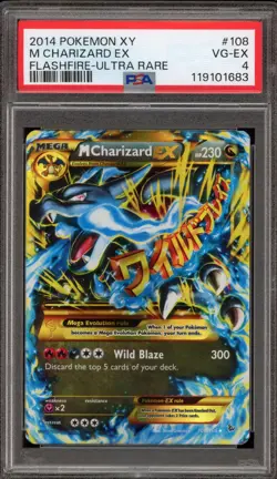Pokemon M Charizard EX XY Flashfire Ultra Rare #108 PSA 4 - Image 1
