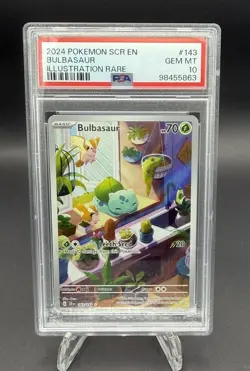 PSA 10 BULBASAUR 143/142 ILLUSTRATION RARE SCR EN-STELLAR CROWN POKEMON - Image 1