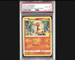 2021 POKEMON MCDONALD'S COLLECTION #9 CHARMANDER PSA 10 - Image 1