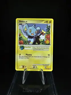 Pokemon Card Shinx 98/123 Advent Countdown Calendar Snowflake Stamp Promo NM - Image 1