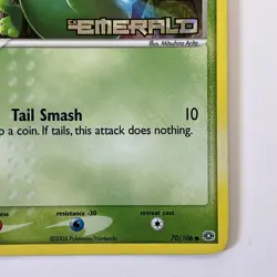 Pokemon Treecko 70/106 Reverse Holo Stamped EX Emerald 2005 - Image 4