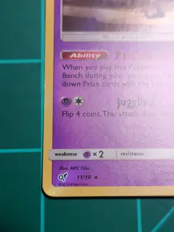 Pokemon TCG Mr. Mime Detective Pikachu Holo Card 11/18 - Image 4