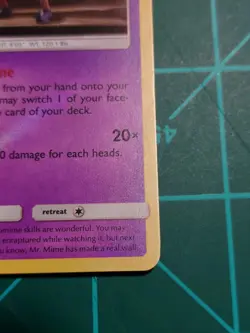 Pokemon TCG Mr. Mime Detective Pikachu Holo Card 11/18 - Image 5