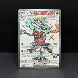 Pokemon Twilight Masquerade Greninja EX 198/167 Ultra Rare Card NM Condition - Image 1