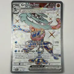 Pokemon Greninja ex 198/167 Sv06 Twilight Masquerade UR Full Art Holo - Image 1
