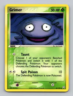 Grimer 56/109 Common Team Rocket Returns Pokemon Lightly Played - Image 1