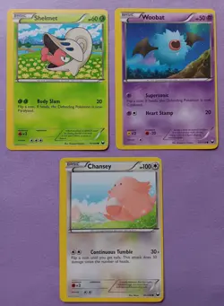 Pokemon - BW Dark Explorers - MISCUT ERROR - 3 Different Cards - Vintage 2012 LP - Image 1