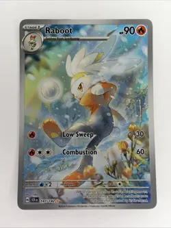 Pokemon Card TCG - Raboot 147/142 Illustration Rare Stellar Crown Near Mint - Image 1