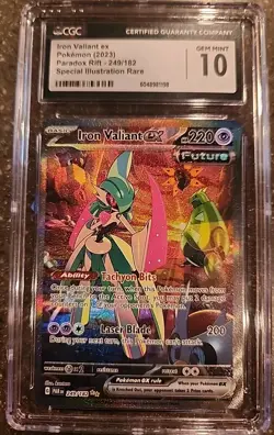 Pokemon Trading Card Game (TCG) Iron Valiant ex card Special Illustration Rare - Image 1
