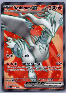 Reshiram ex Ultra Rare SV: White Flare 158/086 NM - Pokemon TCG - Image 1