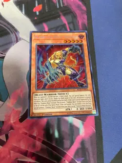 YUGIOH - GLADIATOR BEAST NOXIOUS - SECRET RARE - BLLR - NM - 1ST ED - Image 1