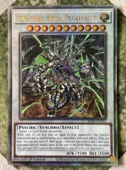 YuGiOh PSYCHIC END PUNISHER Quarter Century Secret Rare RA02-EN032 - Image 2