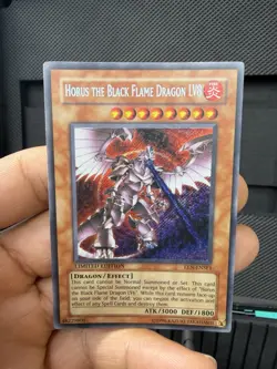 Yu-Gi-Oh - Horus the Black Flame Dragon LV8 - EEN-ENSE1 - Secret Rare - NM - Image 1