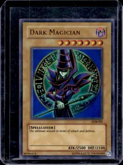 2002 Yu-Gi-Oh Legend of Blue Eyes White Dragon Dark Magician #LOB-005 - Image 1