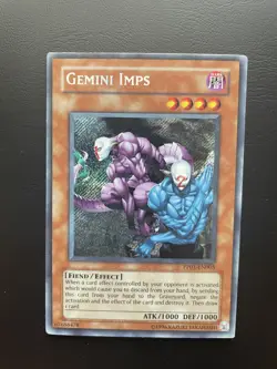 Yugioh Gemini Imps PP01-EN005 Secret Rare Unlimited Edition LP/MP - Image 1