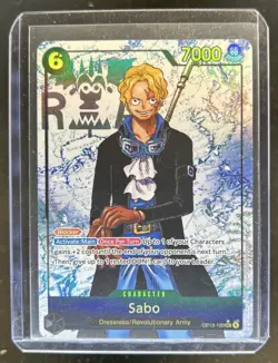 2025 One Piece Carrying On His Will Sabo Secret Rare Alternative Art #OP13-120 - Image 1