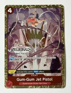 2024 One Piece Gum-Gum Jet Pistol (Offline Regional) Tournament English ST01-015 - Image 1