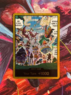 One Piece OP14 Azure Sea's Seven Egghead Gold Don!! Near Mint - Image 1