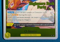 O-Nami #OP06-101 | Beginners Deck Party Stamped | One Piece Participation Pack - Image 3